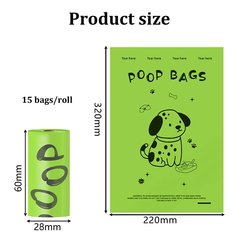 Biodegradable Dog Poop Bags With Holder 