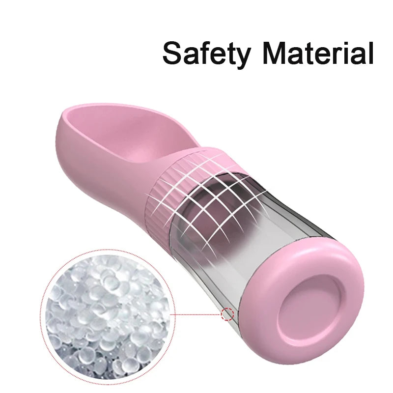Portable Dog Water Bottle with Food Container 
