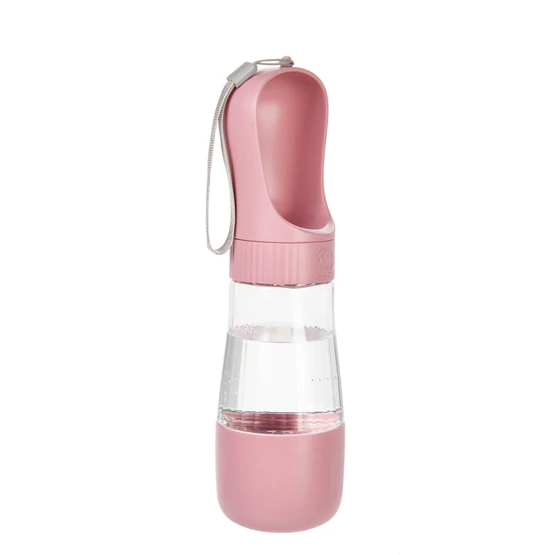 Portable Dog Water Bottle with Food Container 